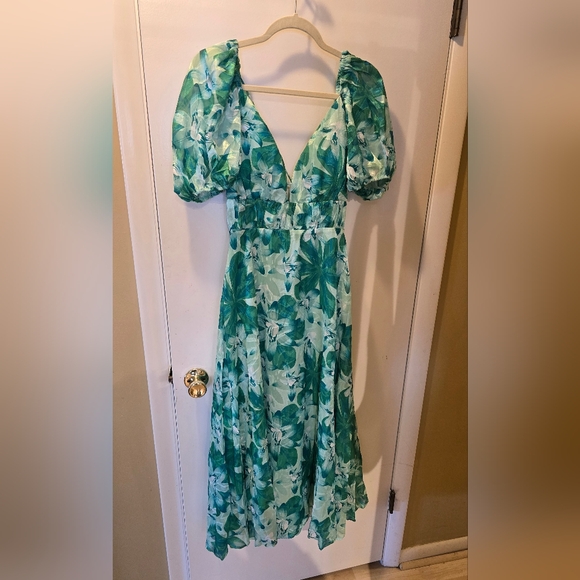 Adeliza Maci Dress - Green Floral - Picture 9 of 10
